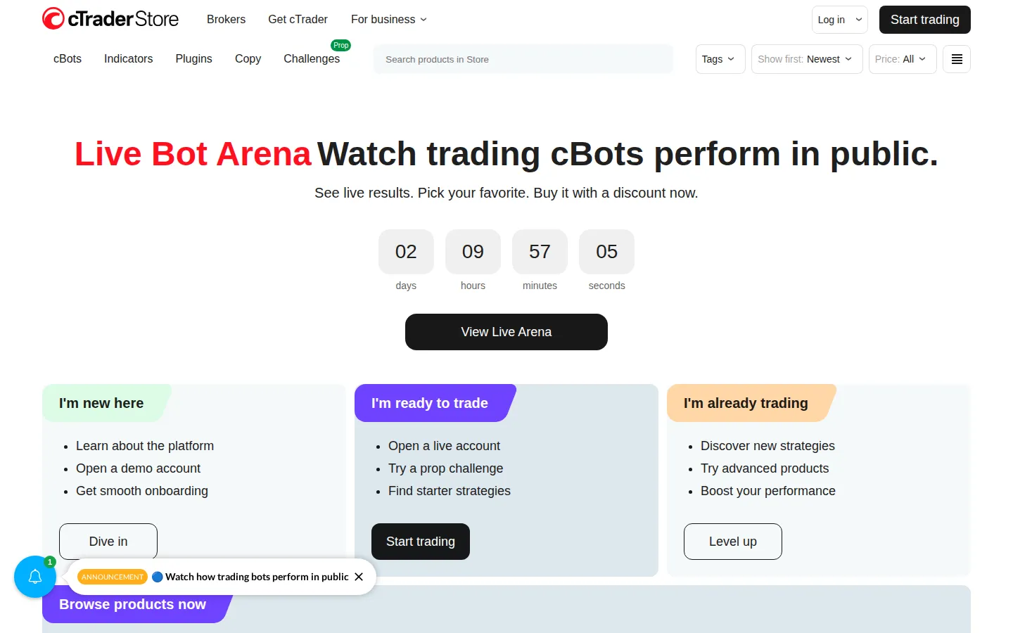 cTrader screenshot